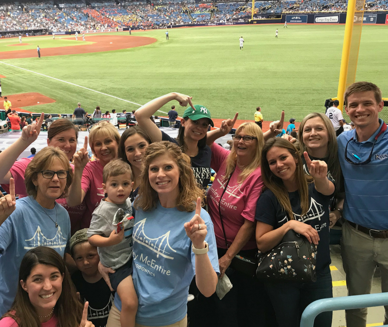 Amley McEntire At The Rays Game